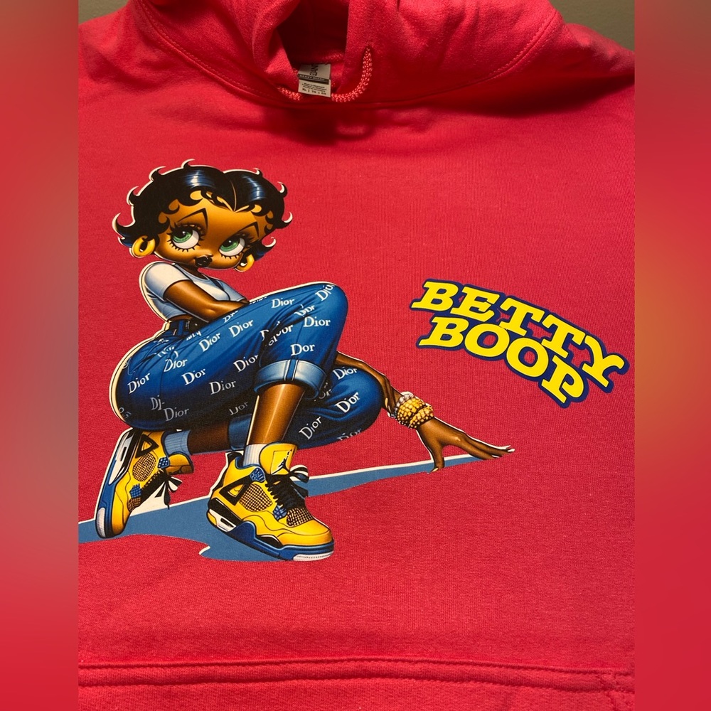Betty Boop long sleeve Bella canvas tee that comes in plenty colors.